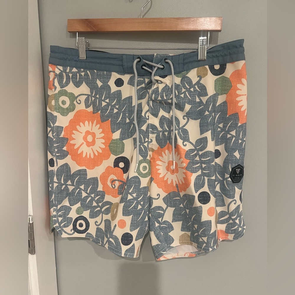 Vissla Zanzabar 17.5"Mens Boardshort - Storm Blue - Sizw 36